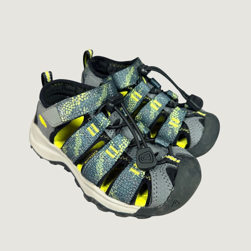 KEEN Newport Neo H2 Toddler Gray Yellow Waterproof Sandals Size 8 US 1027397